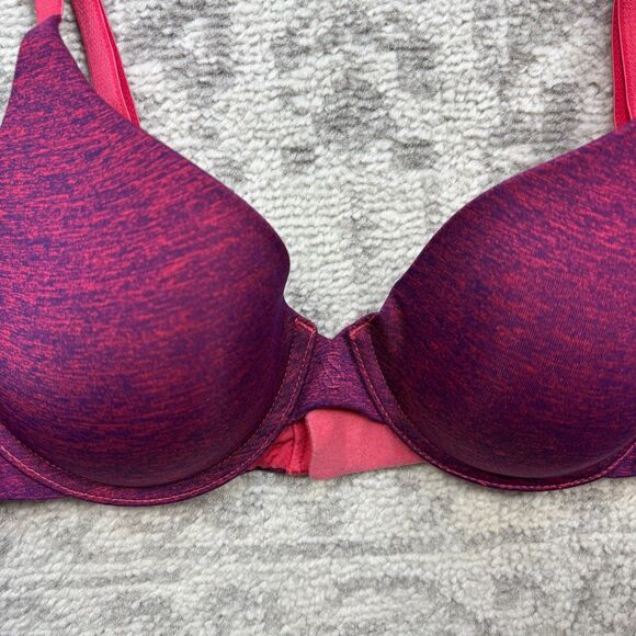 Victoria's Secret Bra Color Block Uplift Semi Demi Casual Bra Size 32C - Picture 2 of 5